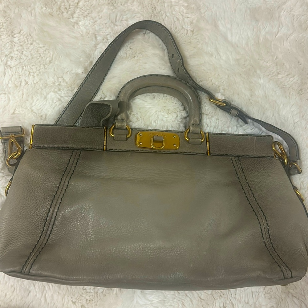Prada Cervo Frame Bag - size 16.5” L x 9.5” H